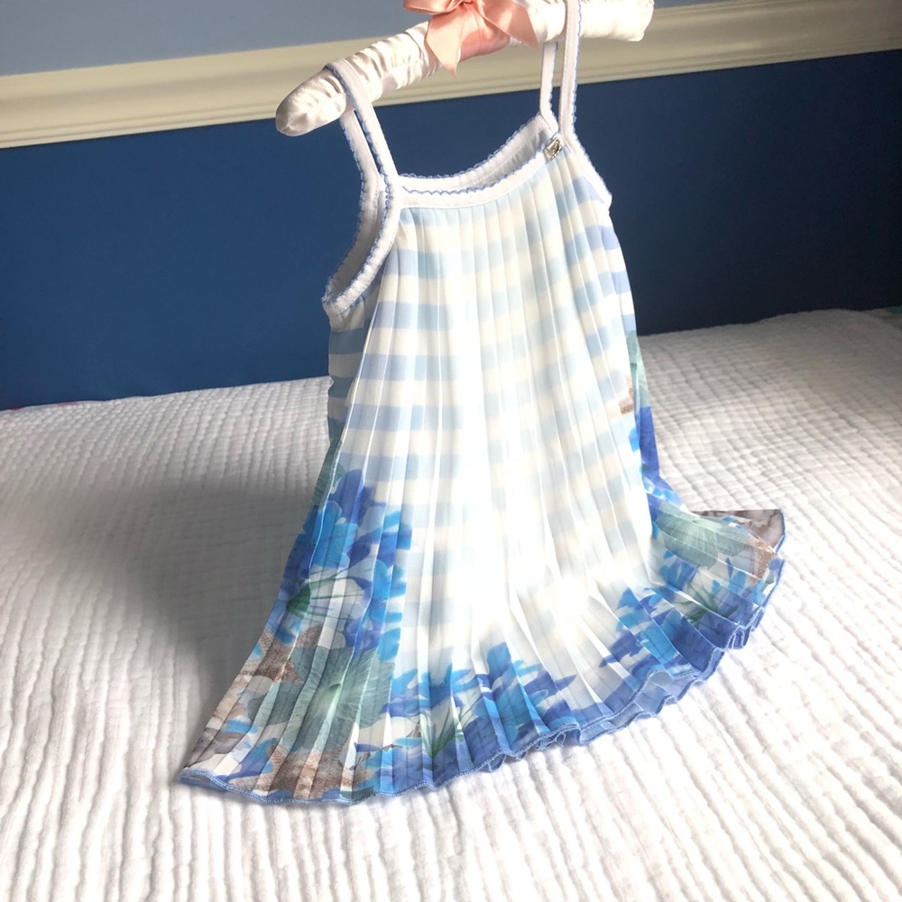 Fun & Fun Platted Dress. Size 12 months.